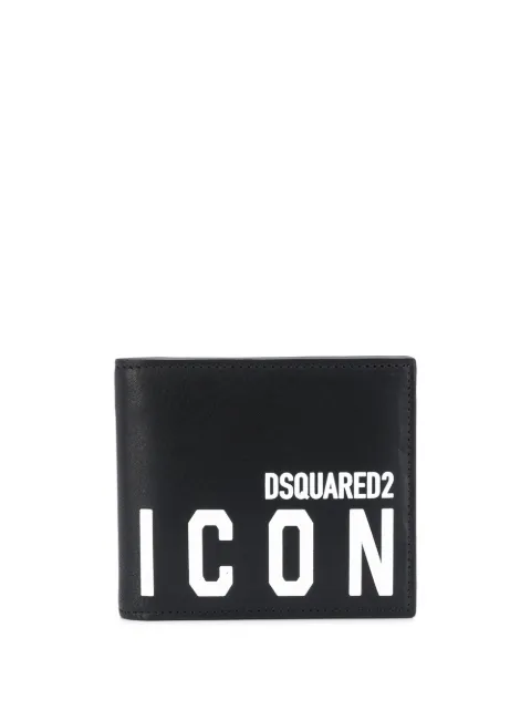 DSQUARED2 Icon logo print wallet Black WAM001512903205