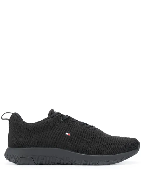 Tommy Hilfiger ribbed texture sneakers Black FM0FM02838