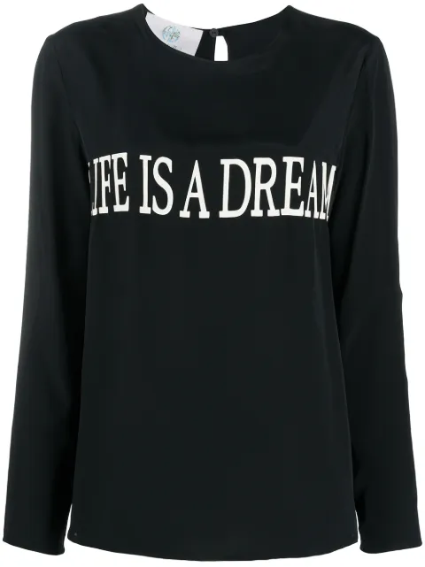 Alberta Ferretti Life Is A Dream blouse Black AEF202U02286660