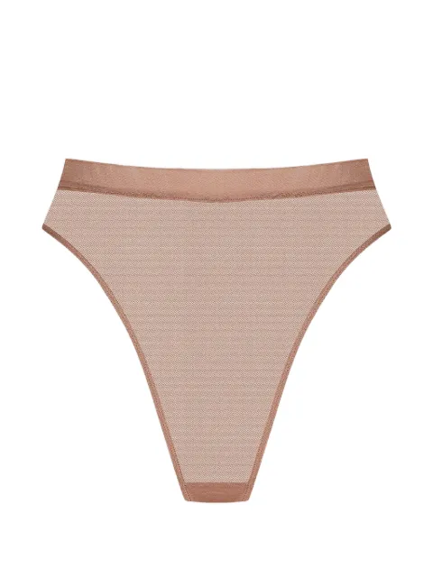 Maison Close Corps à Corps mesh thong Neutrals 608672