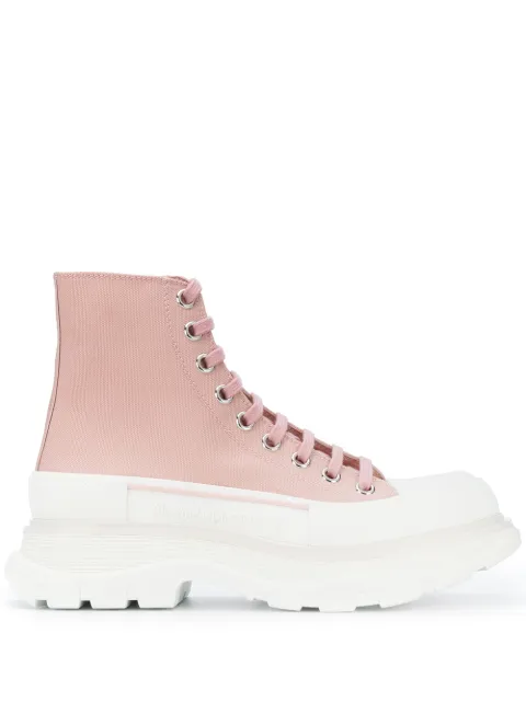 Alexander McQueen Tread Slick high-top sneakers Pink 611706W4LR1