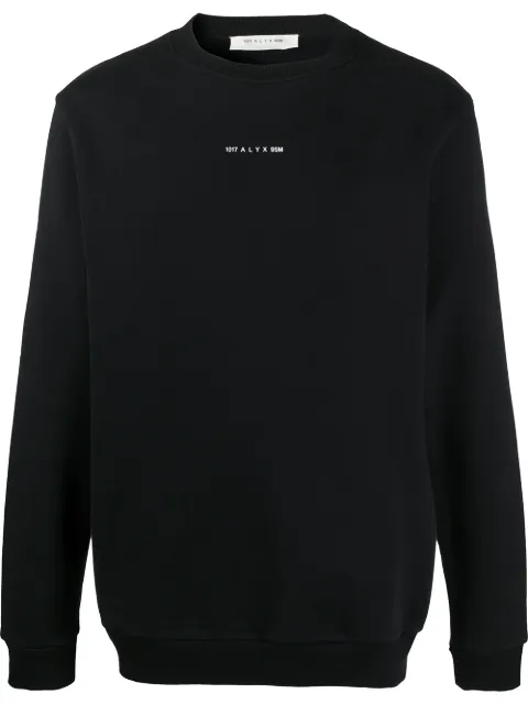1017 ALYX 9SM logo graphic print sweatshirt Black AAMSW0080FA01