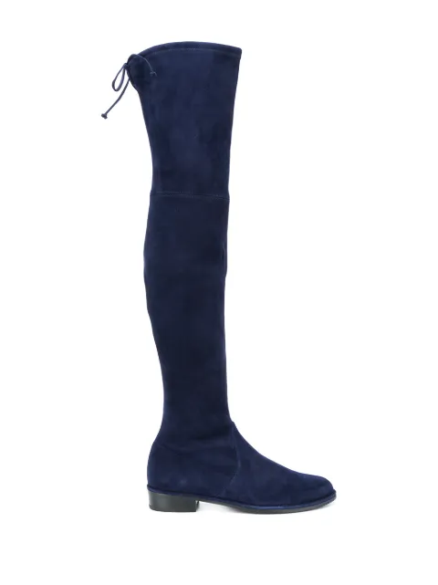 Stuart Weitzman Lowland thigh-high boots Blue LOWLANDSUEDESTR