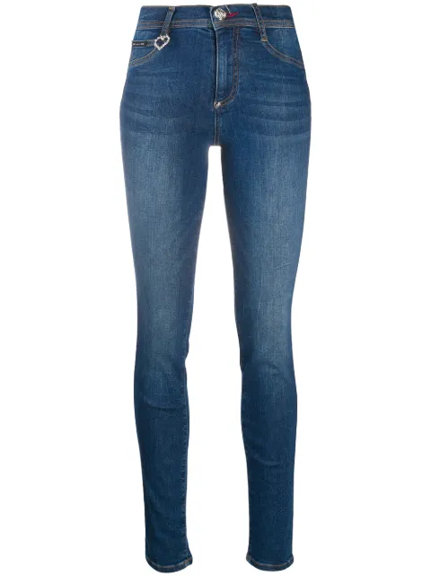 Philipp Plein high-rise jeggings Blue F20CWDT1421PDE004N