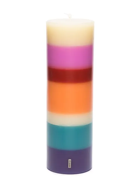 Missoni Home Totem striped candle Blue 1F3OG99033
