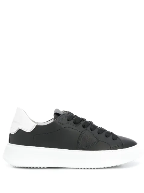 Philippe Model Paris side logo patch sneakers Black BTLDV005