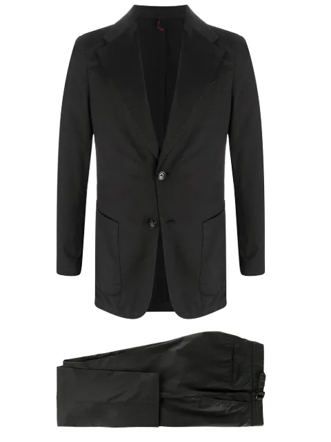 Dell'oglio fitted two-piece suit Black VL7346MFDSE223599N