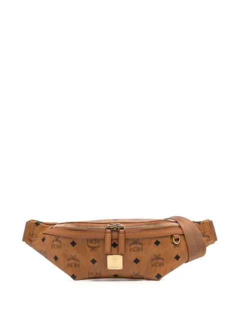 MCM small Fursten belt bag Brown MMZAAFI04