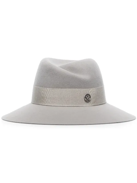 Maison Michel Virginie felt Fedora hat Grey 1001121004