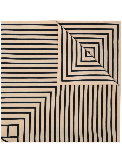 TOTEME signature monogram silk scarf Neutrals 211852800950
