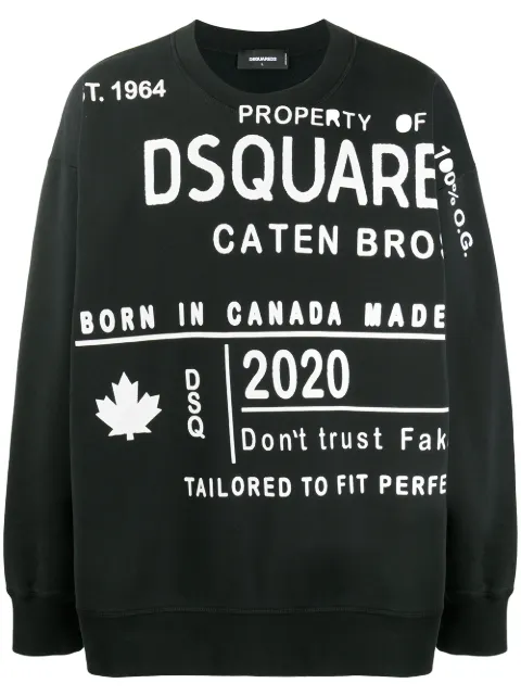 DSQUARED2 printed sweatshirt Black S74GU0419S25030
