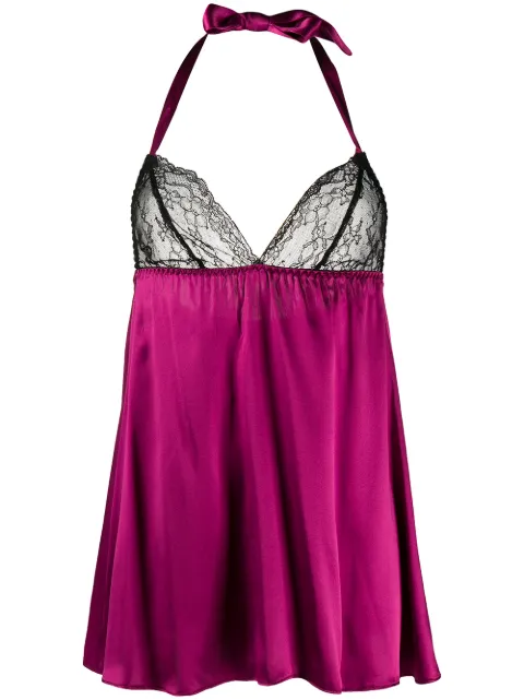 Gilda & Pearl Eva silk babydoll Purple 0003