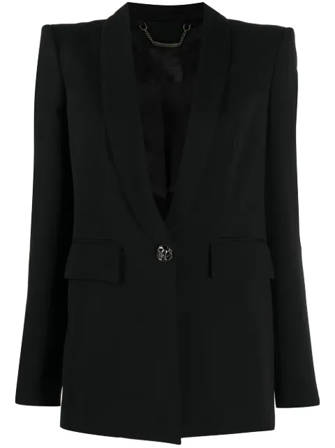 Philipp Plein one-button blazer Black F20CWRF0387PTE003N