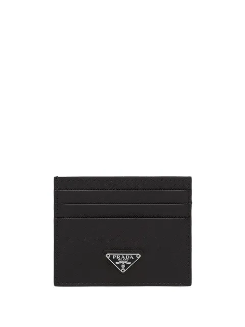 Prada logo-plaque card holder Black 1MC025QHH