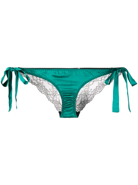 Gilda & Pearl Eva lace panel knicker Green 2052
