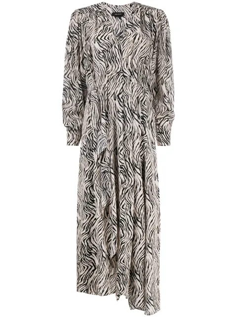 ISABEL MARANT zebra-print dress Neutrals RO178320A026I