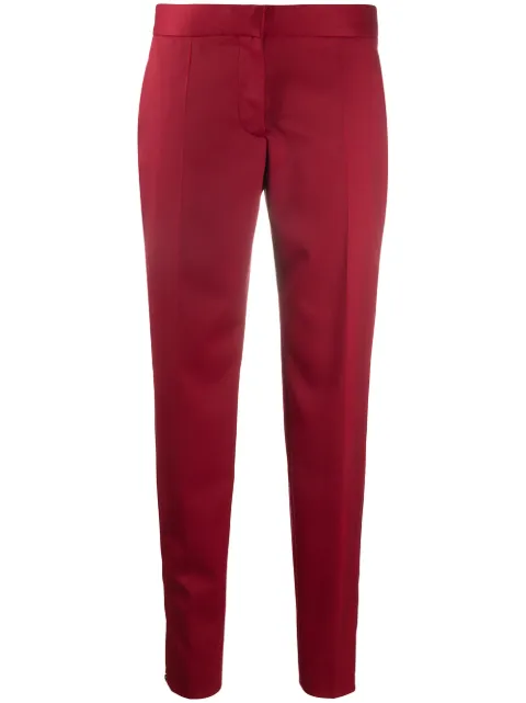 Stella McCartney mid-rise tailored trousers Red 531844SY704