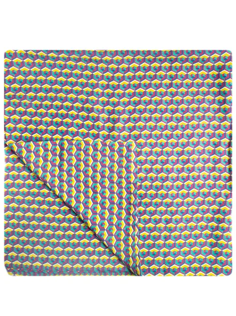 La DoubleJ geometric pattern table cloth Pink TBC0002LIN001CUB0004