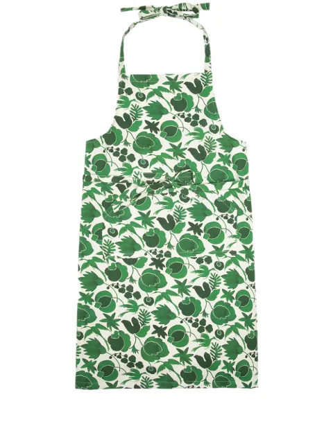 La DoubleJ all-over print apron Green APR0001COT010CER0006
