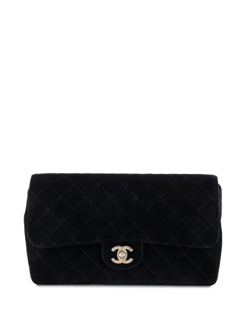 CHANEL Pre-Owned 1997 diamond quilted flap shoulder bag Blue 4467165