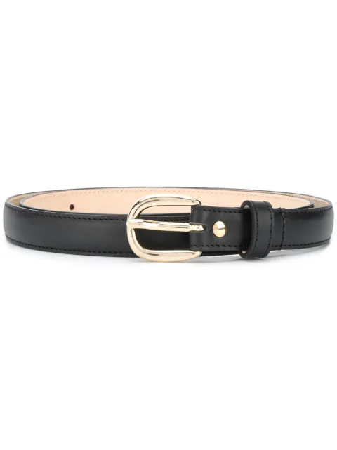 A.P.C. buckle-fastening leather belt Black PXBHZF65101