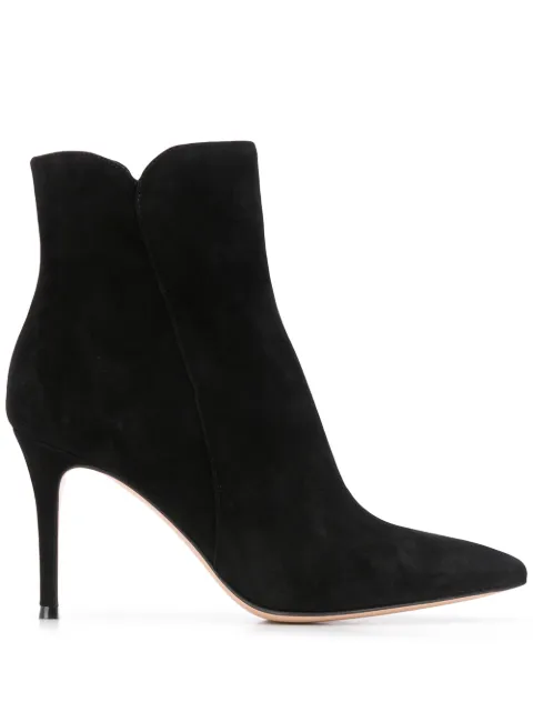 Gianvito Rossi Levy 85mm suede ankle boots Black G7032185RICCAS