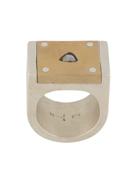 Parts of Four plate single ring Silver 7146MAMRDIA