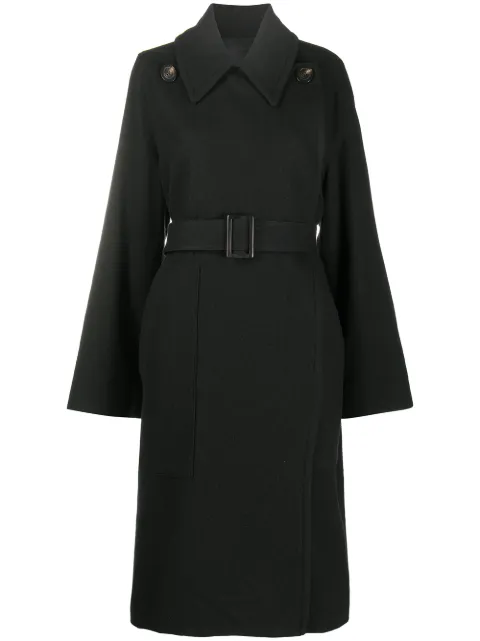 Rick Owens belted military-inspired coat Black RP20F2900WCF