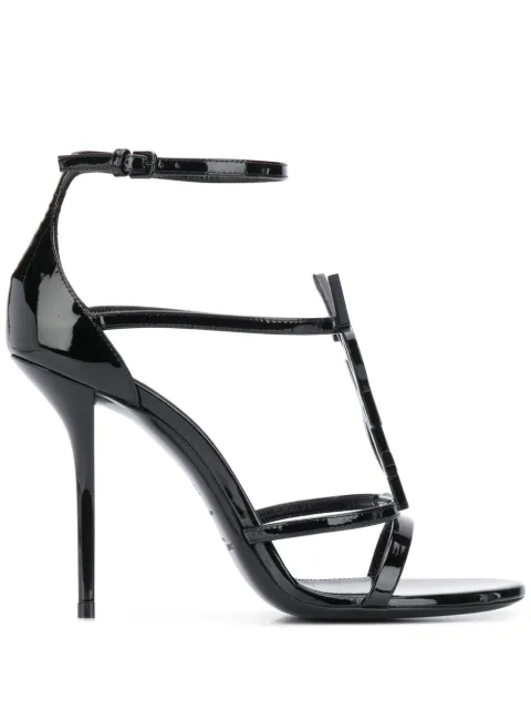 Saint Laurent 110mm Cassandra sandals Black 6301090NPVV