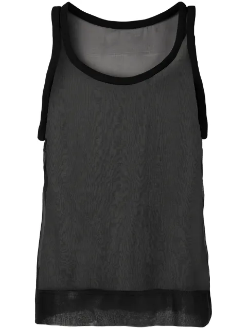 Valentino Garavani silk tank top Black BAE5702UP