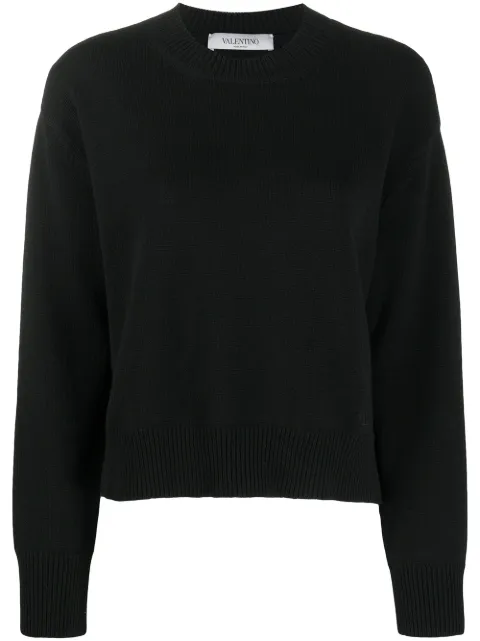 Valentino Garavani crew-neck cashmere jumper Black BKCB395MJ