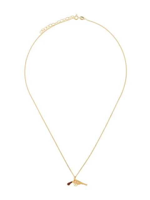 True Rocks pistol pendant necklace Gold GOLDREDPISTOLNECKLACE