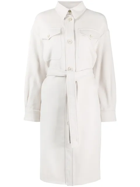 Brunello Cucinelli belted denim coat Neutrals ME4179480PC518