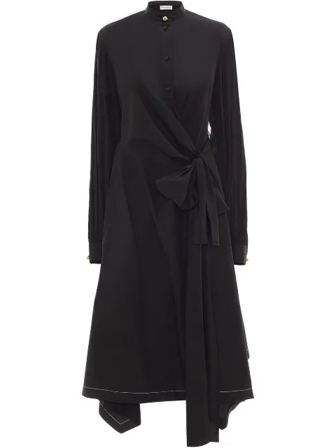 JW Anderson wrap-style shirt dress Black DR0123PG0389999