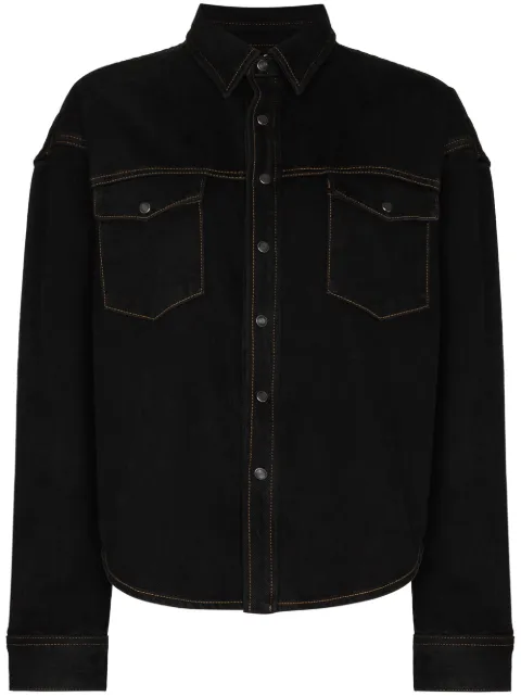 WARDROBE.NYC oversized denim button jacket Black W40063X1TWILL15OZ