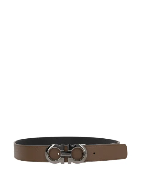 Ferragamo reversible and adjustable Gancini belt Black 705614