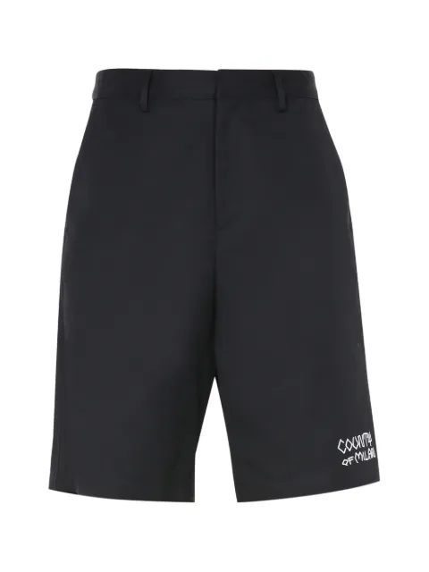 COUNTY OF MILAN logo-detail shorts Black CMCB059E20FAB0011001