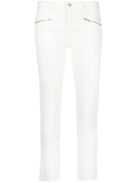 Zadig&Voltaire Ava cropped slim-cut jeans White PWGCT3003F