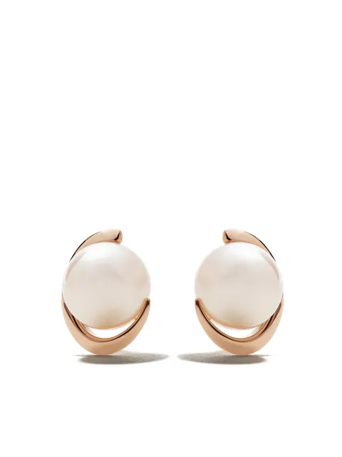 TASAKI 18kt rose gold Akoya pearl earrings Pink E3825S