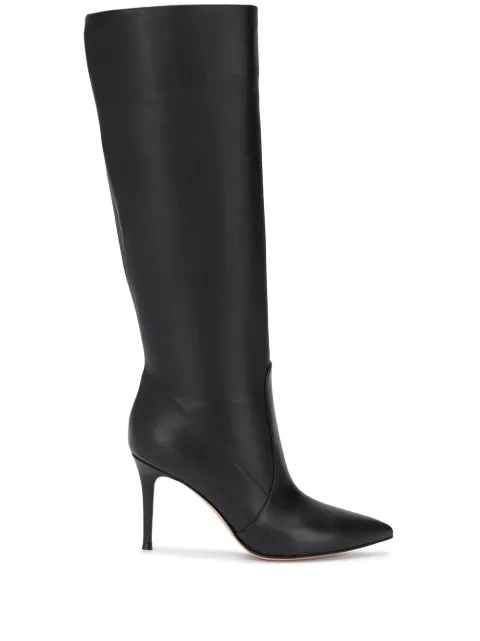 Gianvito Rossi Hansen 85mm leather boots Black G8062685RICVGI