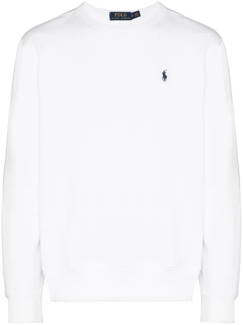 Polo Ralph Lauren embroidered logo sweatshirt White 710766772009