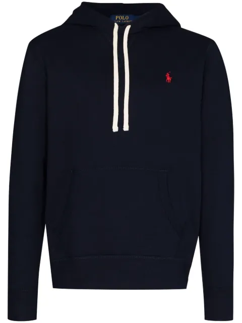Polo Ralph Lauren logo-embroidered drawstring hoodie Blue 710766778007