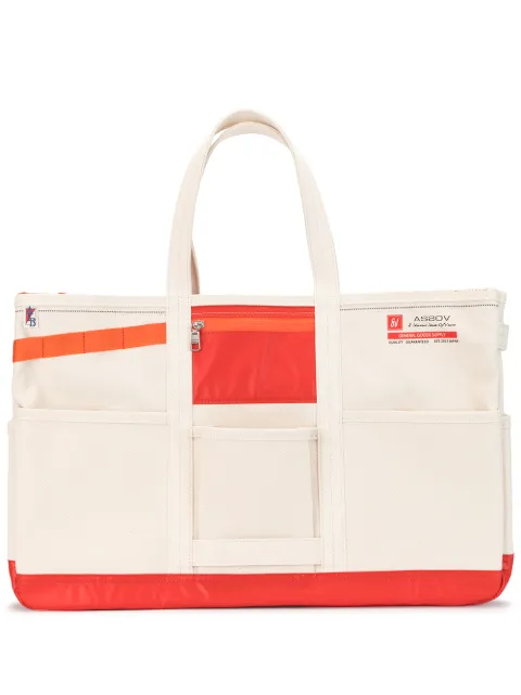 As2ov Alberton canvas tote bag White 181901