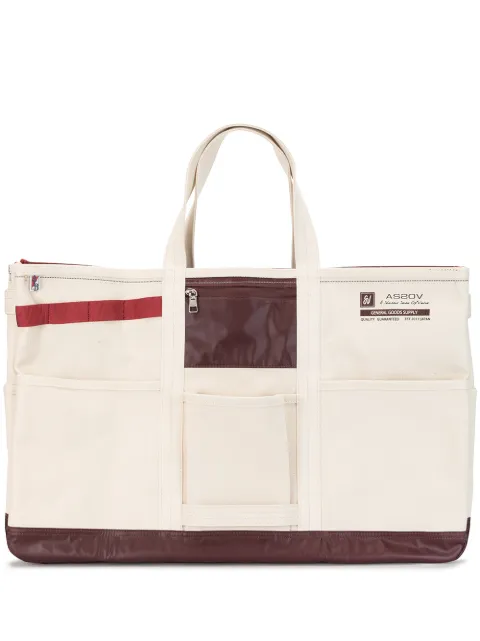 As2ov Alberton canvas tote bag White 181900