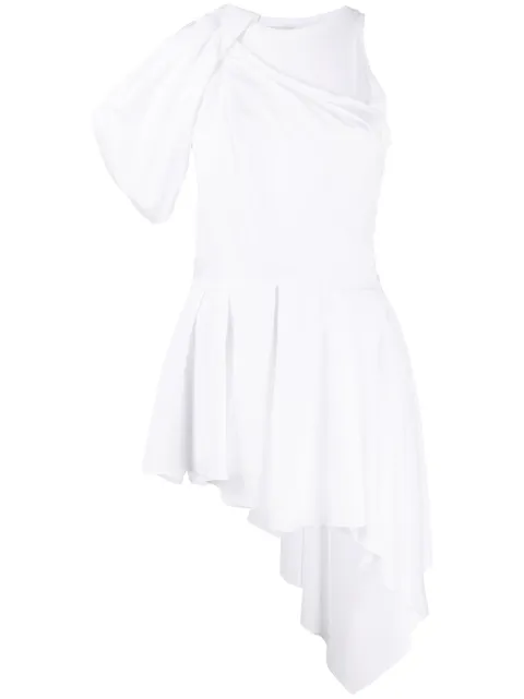 Alexander McQueen draped asymmetric top White 627346QLAAA