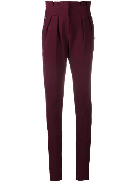 Christian Dior Pre-Owned 2000s slim-fit trousers Red DIO569