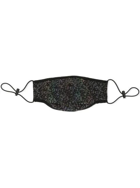 Mostly Heard Rarely Seen abstract print face mask Black MH02BJMSK34
