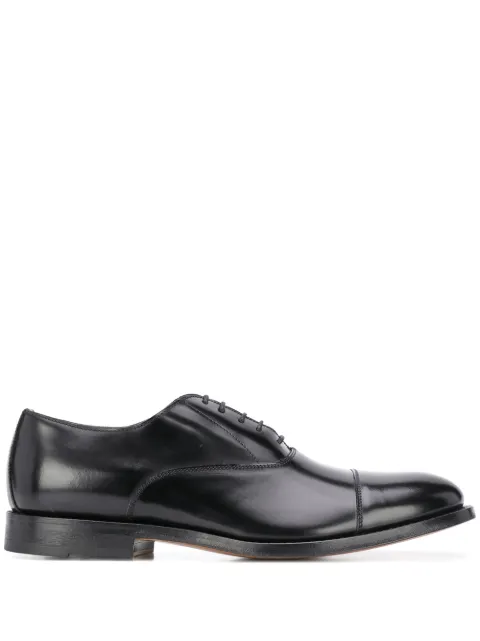 Dell'oglio leather Derby lace-up shoes Black 73035282410