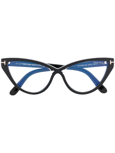 TOM FORD Eyewear FT5729B cat-eye frame glasses Black FT5729B