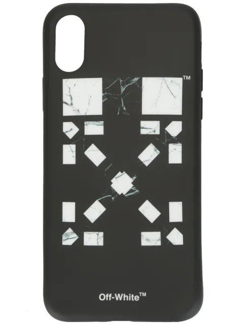 Off-White x Vancouver Marble Arrows iPhone X case Black OMPA007T192940861001